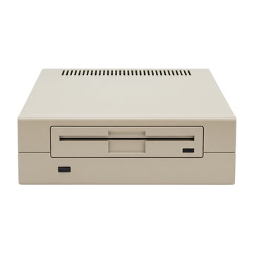Retro external floppy disk drive for a vintage computer