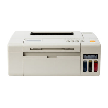 Vintage inkjet printer from the 90s for a retro office