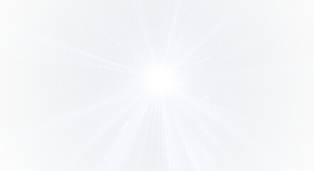 Radiance flare illuminating sunny space horizon