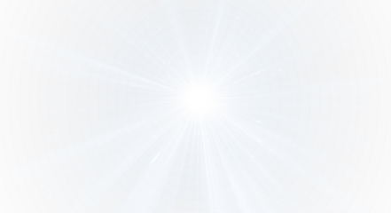 Radiance flare illuminating sunny space horizon