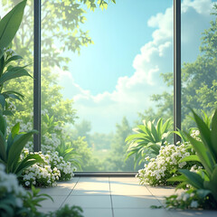 Clean air concept fresh breeze