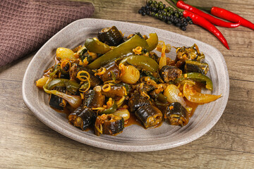 Roasted eel with lemongrass and sauce