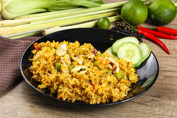 Asian Fried rice with seafood