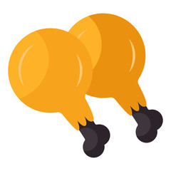 A perfect design icon of drumsticks