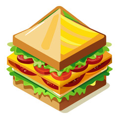 Sandwich Vector Illustration