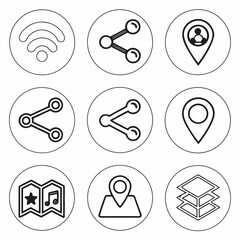 Simple Line Icons Set Vector Illustration