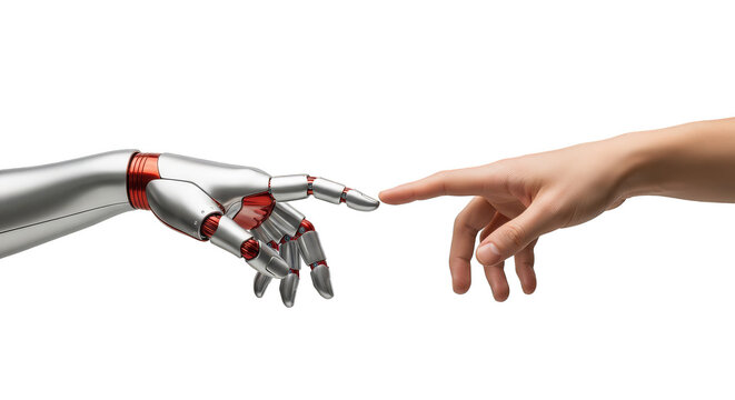 Robots touch Technological Creation of Man