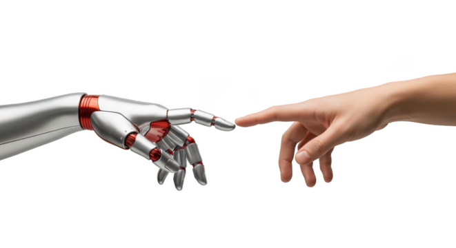 Robots touch Technological Creation of Man