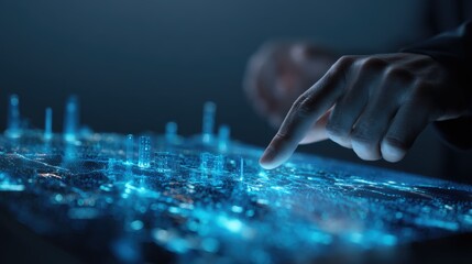 Futuristic City Planning Interface: Hand Interacting with Holographic Urban Model for Smart City Development