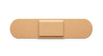 Adhesive bandage plaster isolated on a white background