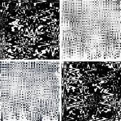 SET ILLUSTRATION ABSTRACT GRUNGE BLACK GRAINY TEXTURE BACKGROUND. DISTRESS DIRTY ROUGH BLACK COLOR DESIGN VECTOR