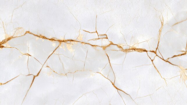 A white aze stone surface with delicate golden veins creating an elegant and random pattern,