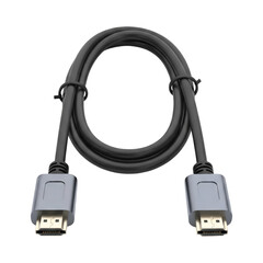 HDMI cable Isolated on transparent background.