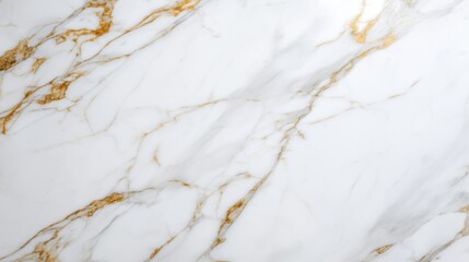 Fototapeta premium A luxurious white marble surface with intricate golden veins, showcasing a natural and elegant pattern,