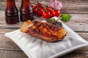 Roasted duck breast fillet meat