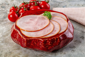 Delicous pork carbonate slices snack