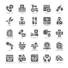 Doctor Appointment Icon pack for your website, mobile, presentation, and logo design. Doctor Appointment Icon solid design. Vector graphics illustration and editable stroke.