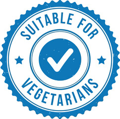 Suitable for Vegetarians Label 