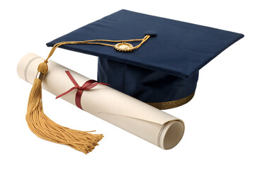 Graduation Cap and Diploma: A Symbol of Academic Achievement