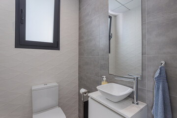 Compact Guest Bathroom with Modern Fixtures