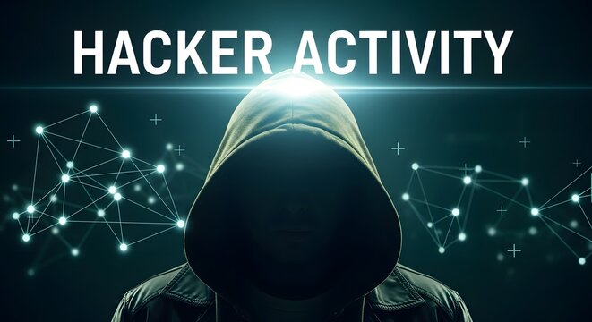 Hacker Activity Cybersecurity Threat Concept