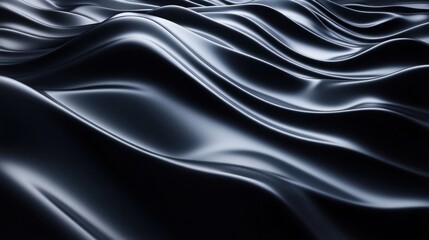 Naklejka premium Abstract wavy dark fabric