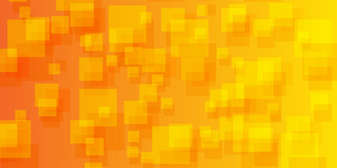 Pixelated Orange Yellow Gradient Background with 3D Squares