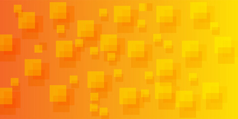 Abstract Geometric Pixel Blocks in Warm Gradient Colors