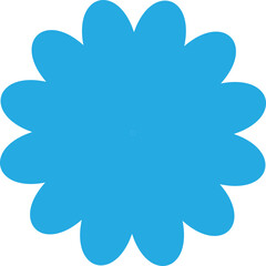abstract blue flower png