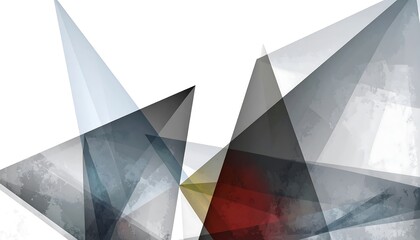 Abstract geometric design with overlapping triangles.