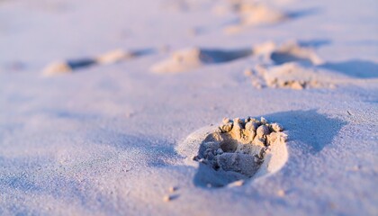 L'impronta del tempo nel deserto della memoria dove le tracce si cancellano mentre altre resistono all'erosione delle onde e del vento sulla sabbia
