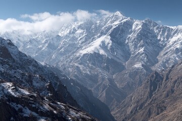 Snowy Mountain Peaks