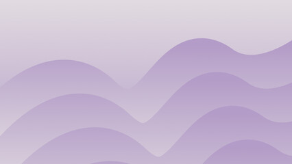 Serene Lavender Gradient Waves Abstract Background with Soft Light