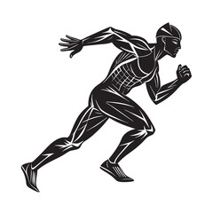 running man silhouette