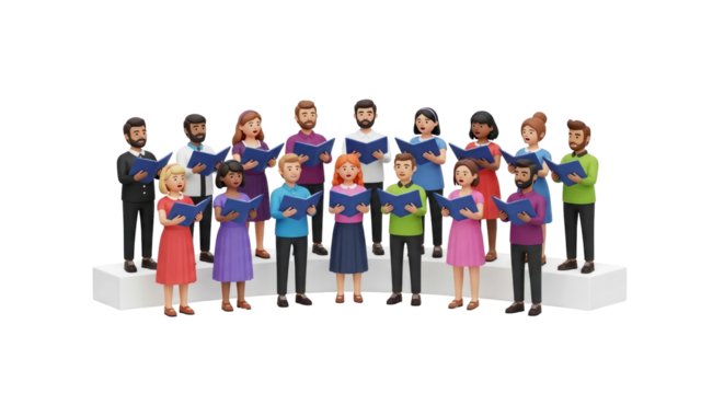 diverse choir singing together harmony unity and collaboration