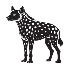 vector illustration of a hyaena 