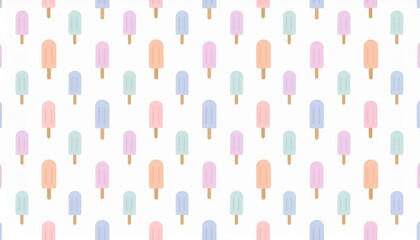 Ice cream seamless pattern illustration