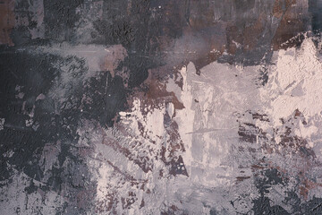Naklejka premium Textured concrete wall with brown tones for interior background and rustic artistic styling concept