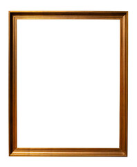 vintage vertical narrow flat wooden picture frame