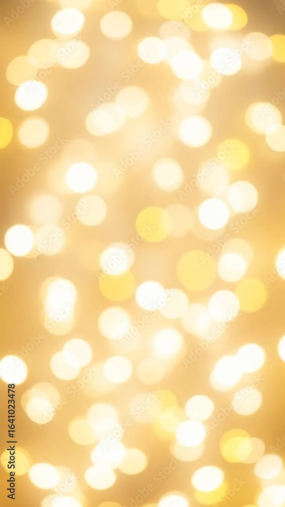 Aufkleber golden bokeh lights background with soft focus for festive mood abstract circular bokeh pattern perf