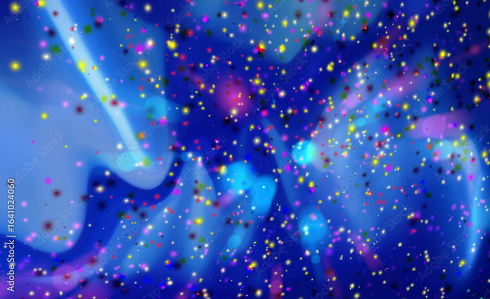 Poster abstract texture blue background with smooth shapes in a modern design