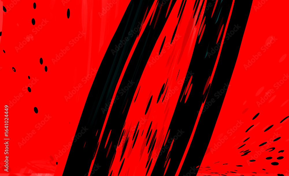 Poster abstract texture with vibrant red patterns and intricate details