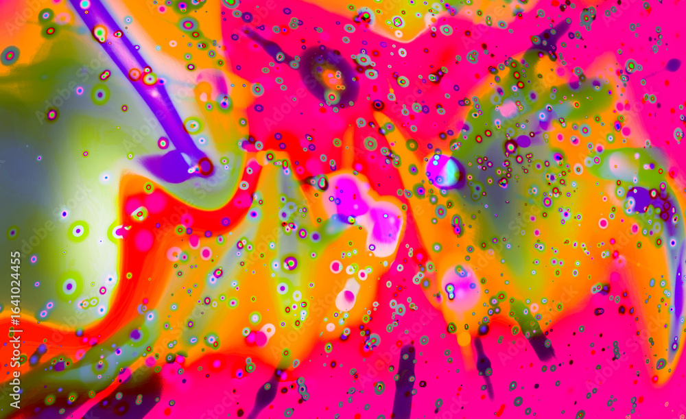 Poster abstract texture with vibrant multicolored patterns and intricate details