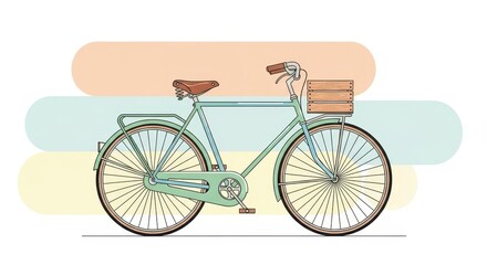 Vintage bicycle illustration