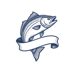 Fototapeta premium fish on a white background
