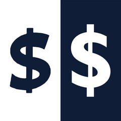 Obraz premium American Dollar Icon Vector Currency Symbol Stock Vector.