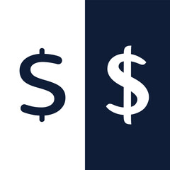 Dollar currency icon logo design inspiration vector template Stock Vector Image and Art.