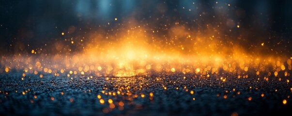 Fog in a spooky forest illuminated by moonlight, adding an ethereal and ghostly element to the scene with abstract bokeh effects, Generative AI