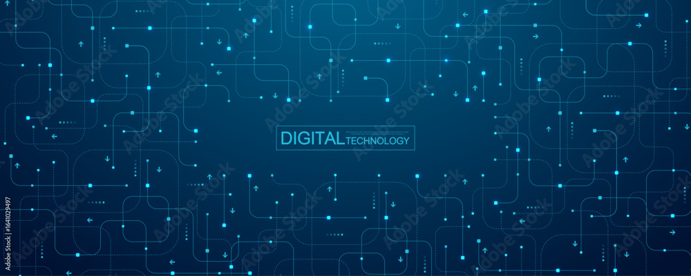 Canvas Prints motherboard technology circuit board texture design. creative idea ai banner concept for internet te
