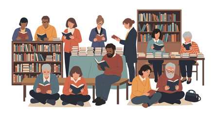 Diverse Group Reading in a Library Setting Depicts Lifelong Learning and Community Engagement for Educational and Cultural Projects